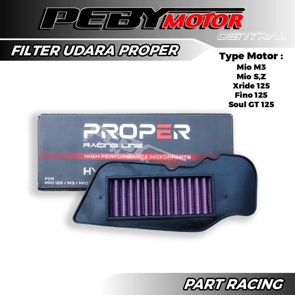 กรองอากาศ Mio m3 zS Soul GT 125 Fino 125 Xride 125 PROPER