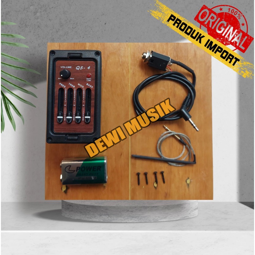 WILSON QS-4 EQUALIZER WOODEN PATTERN ACOUSTIC GUITAR BAND AG879 (SC2858)