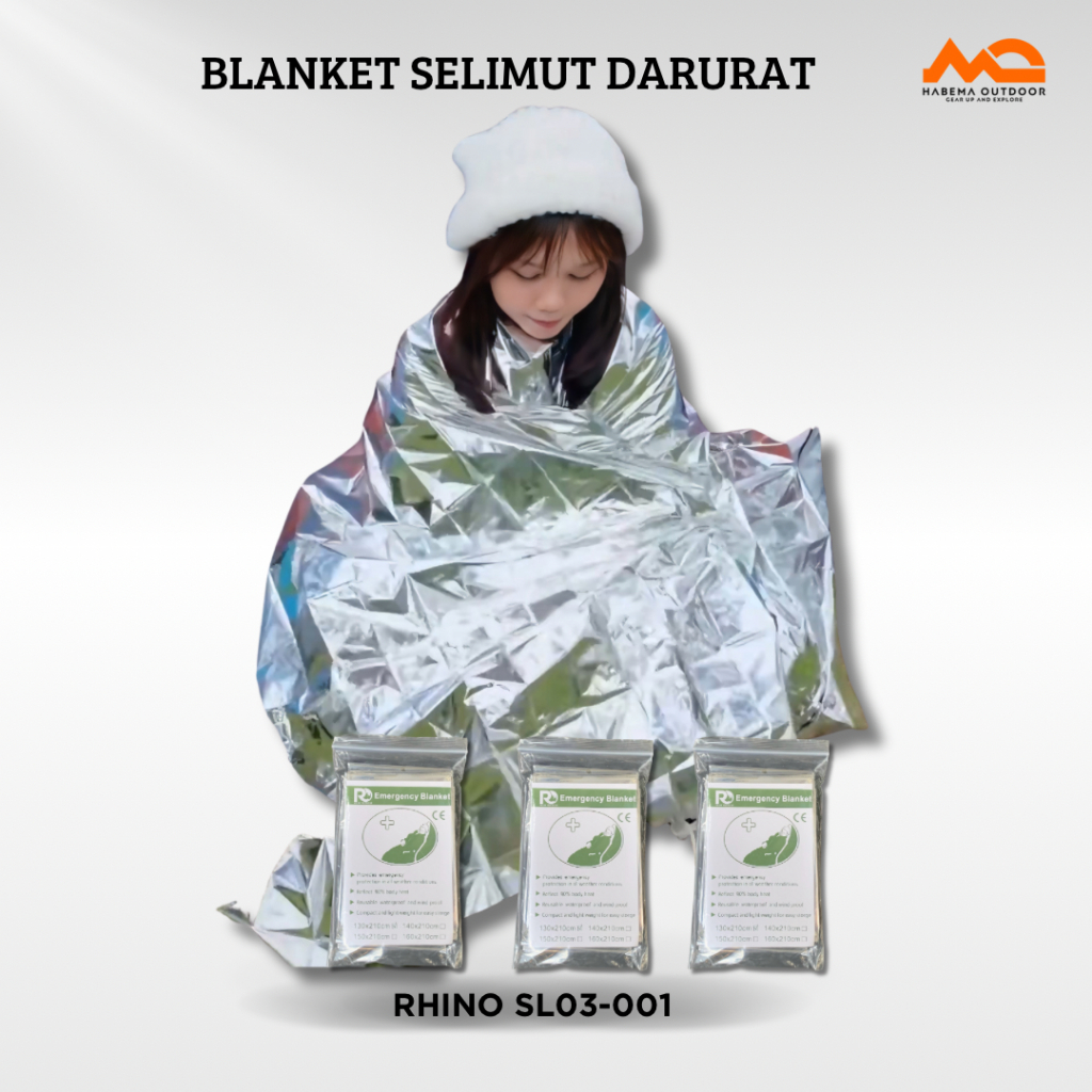 EMERGENCY BLANKET THERMAL WARM EMERGENCY BLANKET 130 X 210 CM SILVER CAMPING OUTDOOR