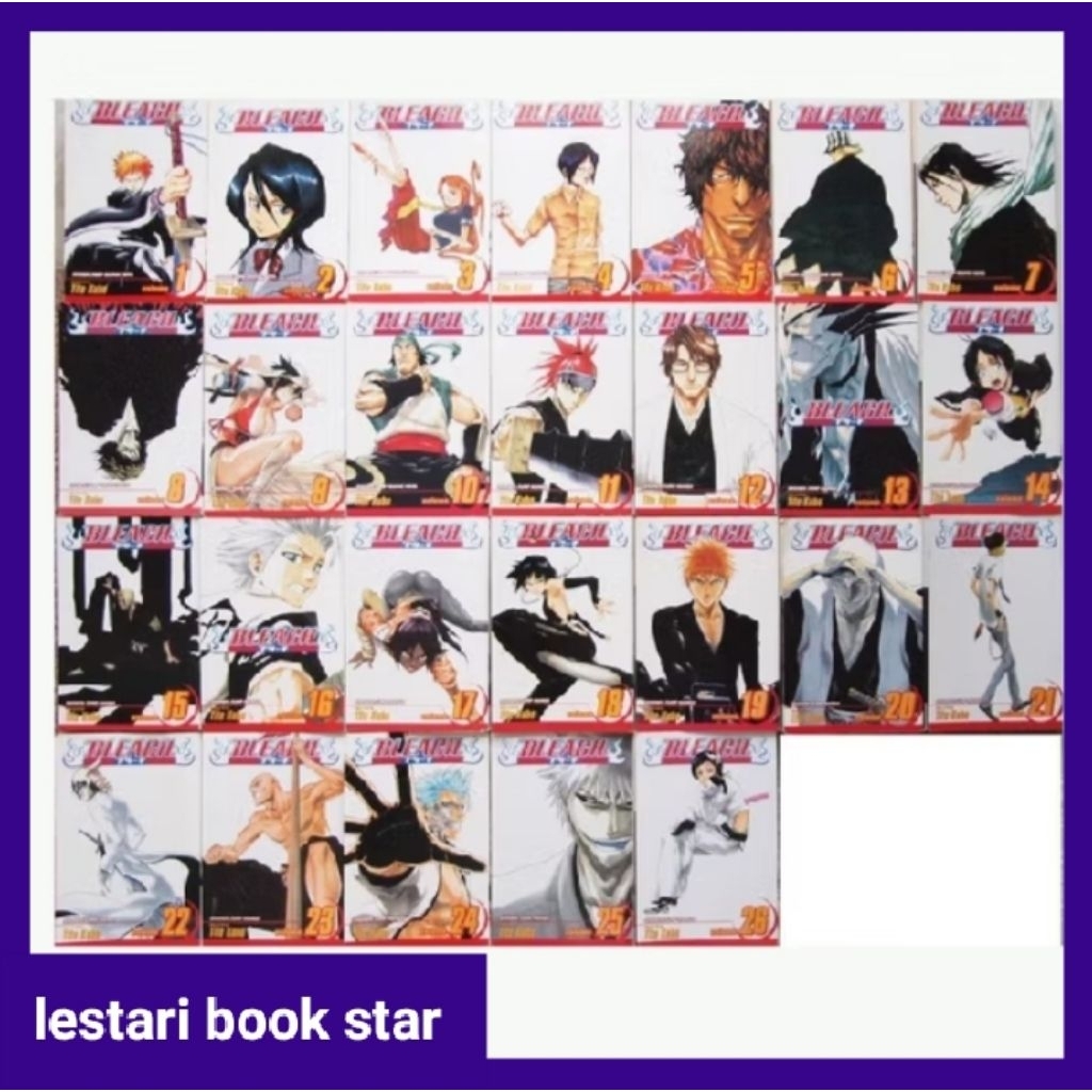 ซีรีส์ Manga Bleach vol1-74 (ภาษาอังกฤษ)