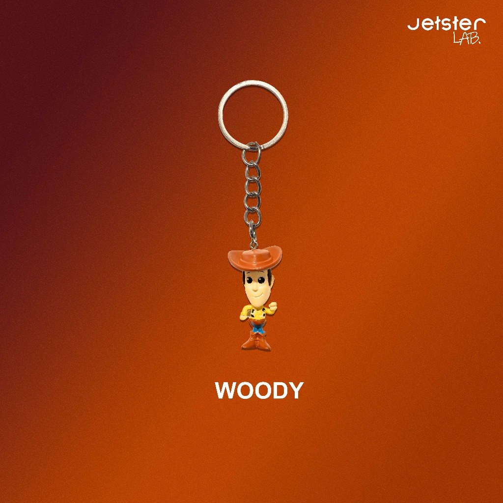 GANTUNGAN Jetster Lab พวงกุญแจ Woody Toy Story พวงกุญแจ