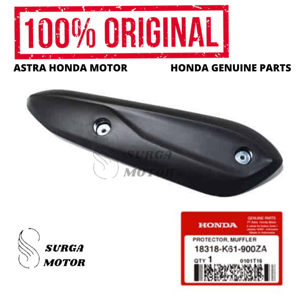 ท่อไอเสีย BeAT POP eSP K61 18318-K61-900ZA ไอเสีย Protector Shield Muffler Protector 18318K61900ZA 2