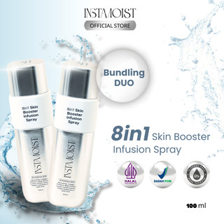 (Bundling DUO) Instamoist| Insta - 8in1 Skin Booster Infusion Spray 100ml Mencerahkan kulit | moisturizer |serum | toner | primer | setting spray