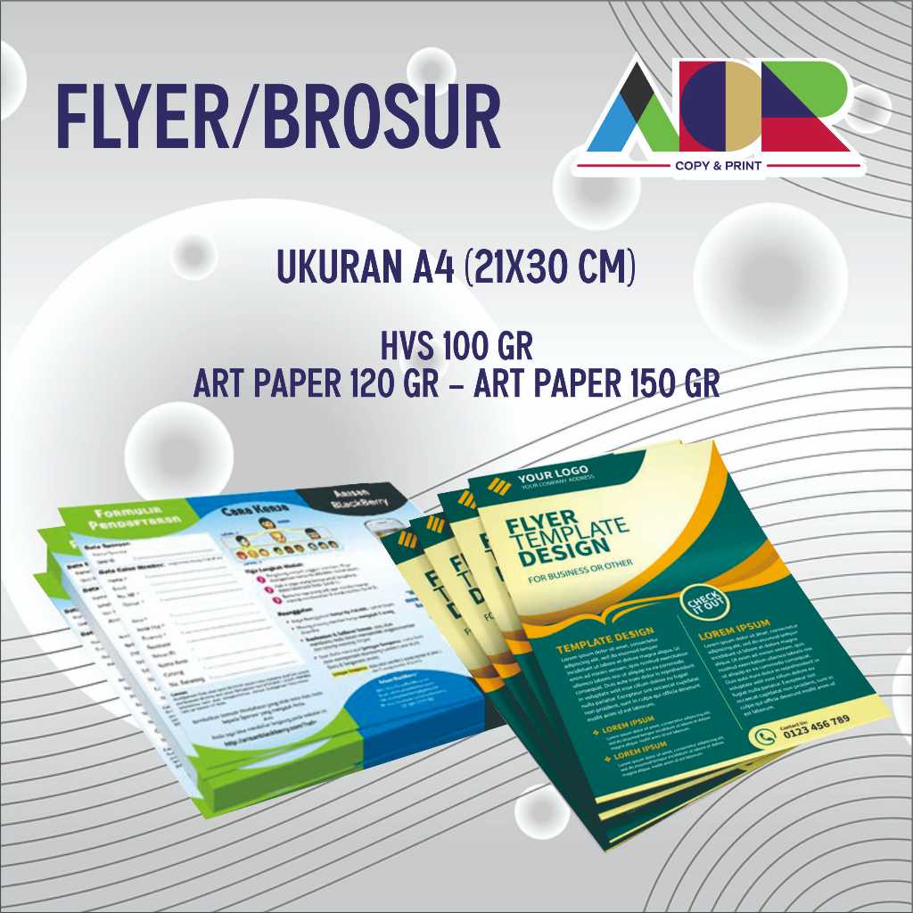 PRINT 1 SIDE BROCURE A4 A5 A6 PRINT BROCCURE A4 Art Paper 120 แกรม - เนื้อหา 150 แกรม 100 แผ่น