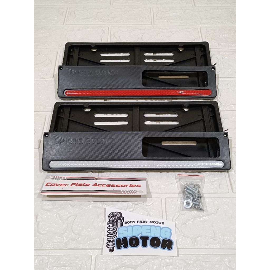 HONDA BIGWING LOCATION PLATE HOLDER COVER BEAT VARIO SCOOPY PCX ADV GENIO SUPRAX125 REVO BLADE MEGAP