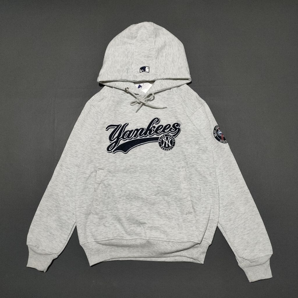 MLB YANKEES EMBROID GREY HOODIE