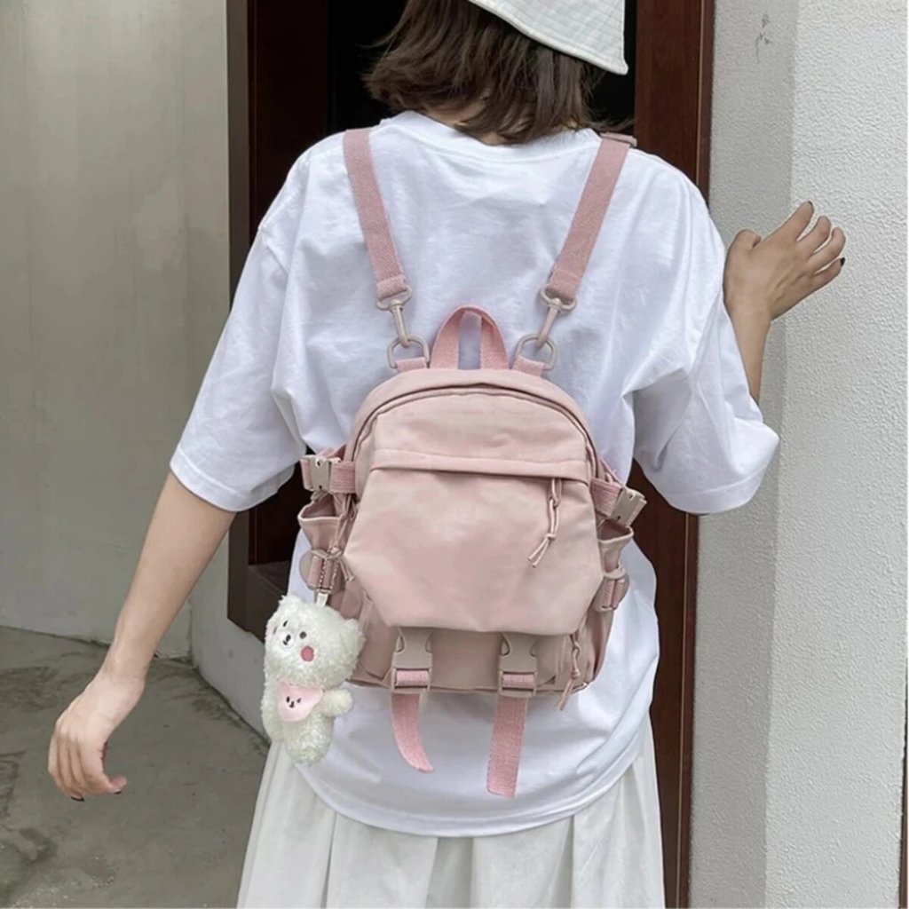 COM MINI MULTIFUNCTIONAL BACKPACK MATERIAL ไนลอน 100% กันน้ํา LATEST COM MINI BACKPACK BAG