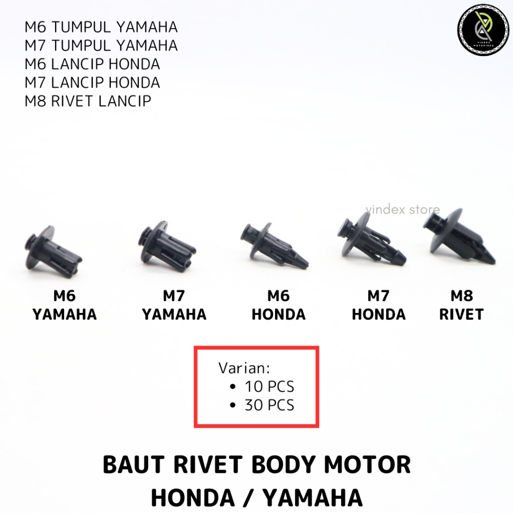 BOLT M6 M7 M8 รถจักรยานยนต์ร่างกายปุ่มคลิปพลาสติก BOLT เทปรถจักรยานยนต์ RIVET เล็บ