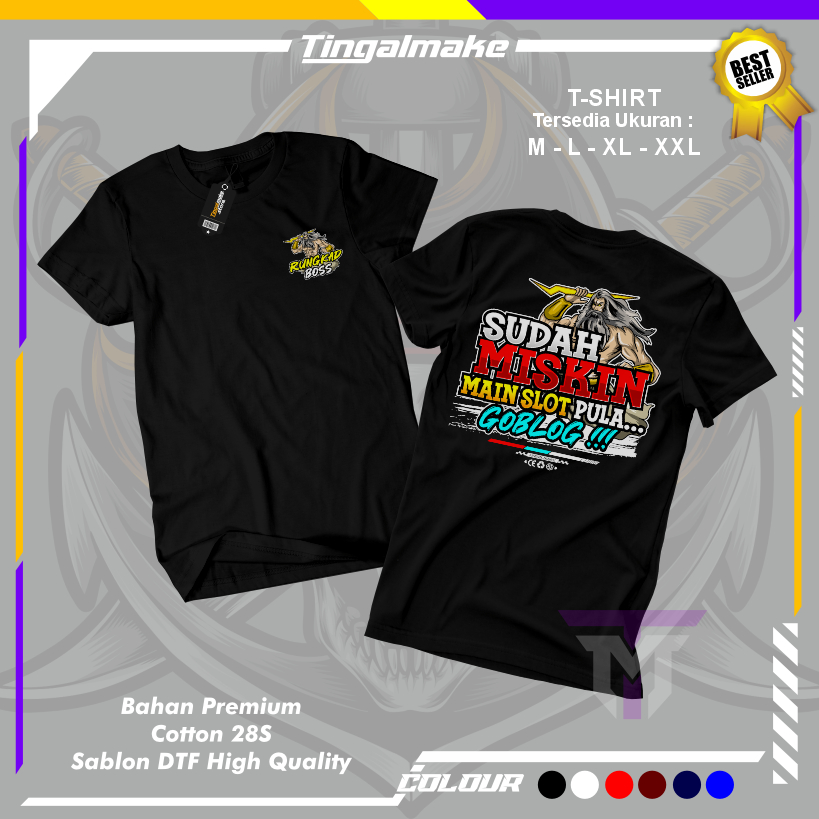 เสื้อยืด Viral Rungkad Boss (พร้อมช่อง Pula) Unisex - เสื้อยืดผู้ชายและผู้หญิง - เสื้อคํา - ฟรีสติ๊ก