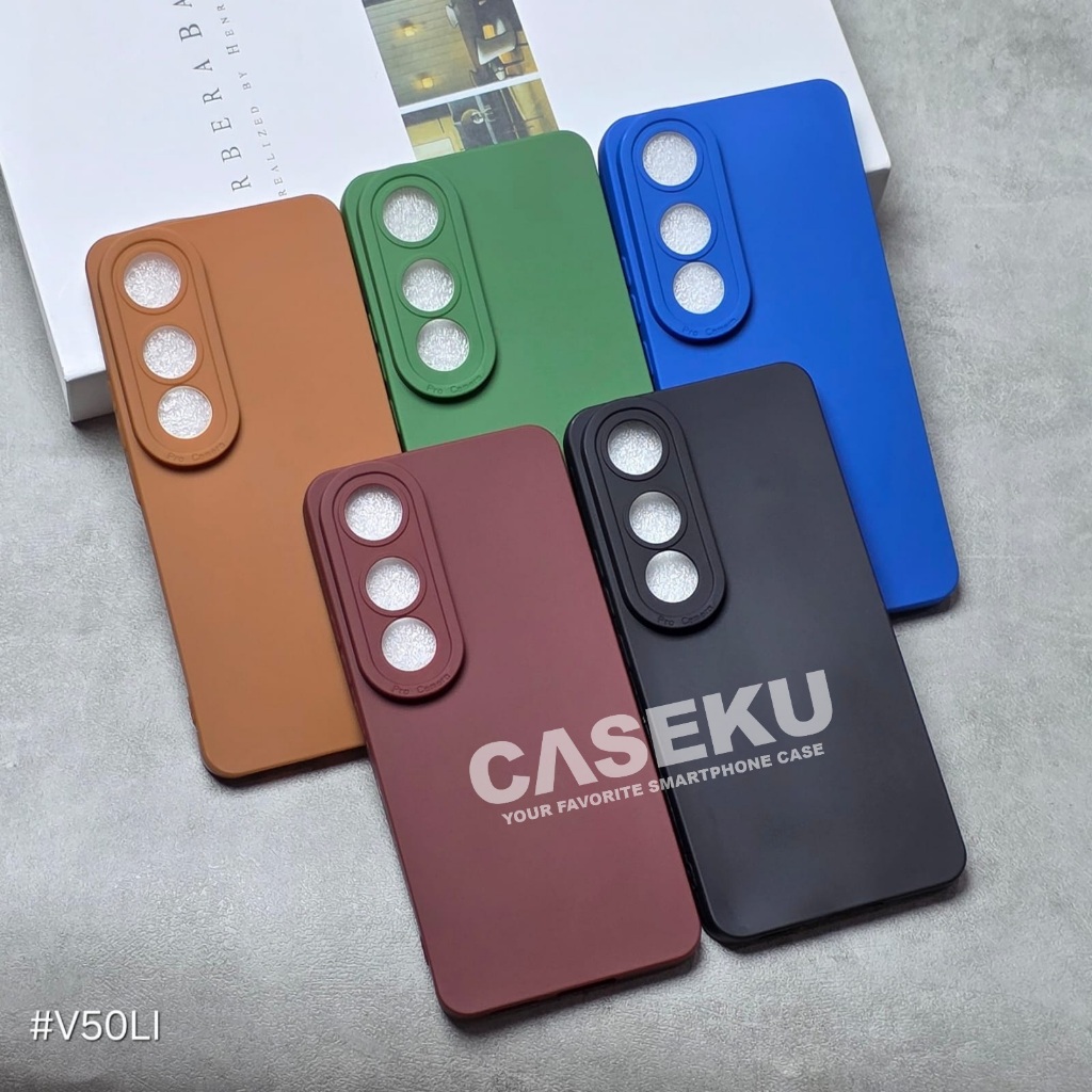 Vivo V50 Lite Case Pro Camera Macaron Case Vivo V50 Lite