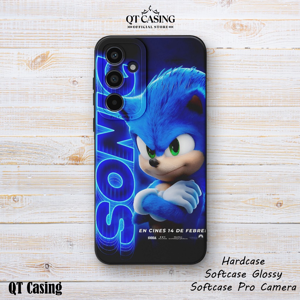 Softcase Pro กล้อง Samsung A04S A13 5G A05S A14 A15 A16 A24 A25 A34 A35 A54 A55 การ์ตูน Motif S0nic