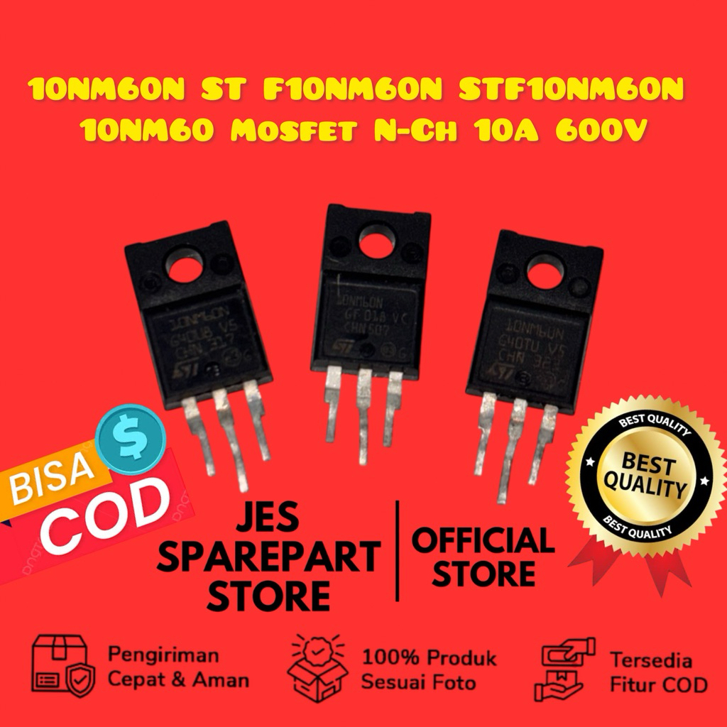 10NM60N ST F10NM60N STF10NM60N 10NM60 Mosfet N-Ch 10A 600V