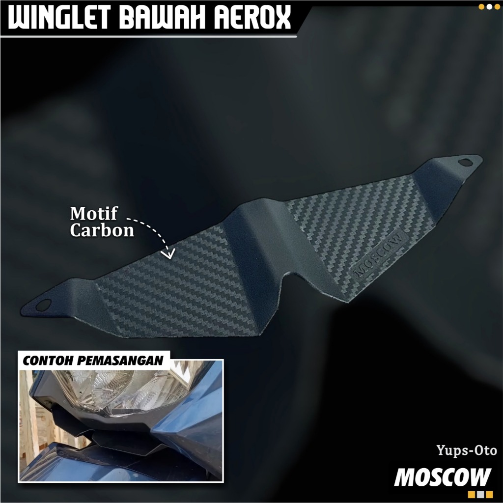 Winglet Aerox เชื่อมต่อ 155 Original Moscow / Winglet ใหม่ Aerox 155cc Abs พลาสติกอุปกรณ์เสริม Varia