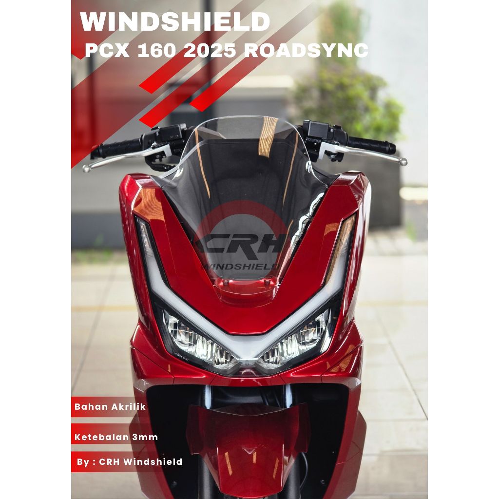 กระจกบังลม Honda PCX 160 2025 Roadsync | กระบังหน้า Pcx 160 2025 | กระบังหน้า Pcx 160