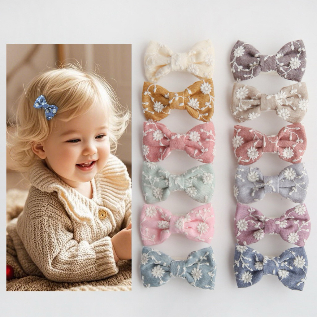 HC05 คลิปริบบิ้นเกาหลี (2 ชิ้น) CHILDRENS RIBBON HAIR DECORTATIONS GIRLS เครื่องประดับผม GIRLS กิ๊บต