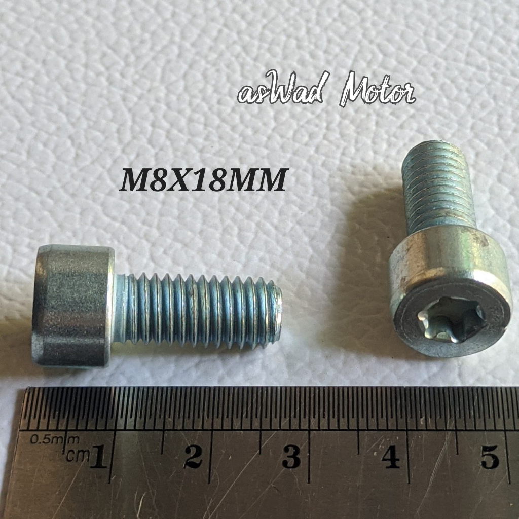 5PCS Star Bolts M8x18 มม./Universal รถจักรยานยนต์ Lower Shock Bolts ขายส่ง