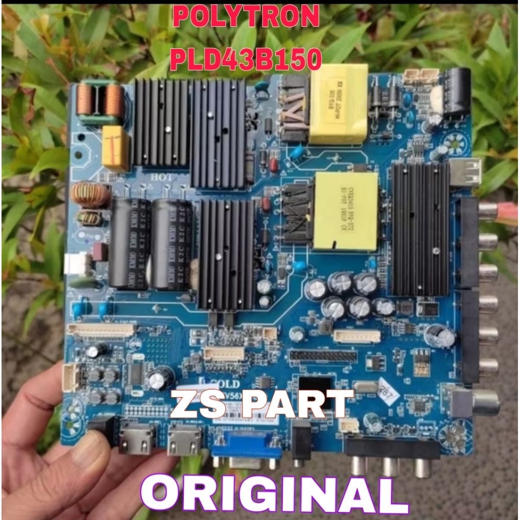MESIN MB MAINBOARD/TV MACHINE POLYTRON PLD43B150 /43B1550 เดิม