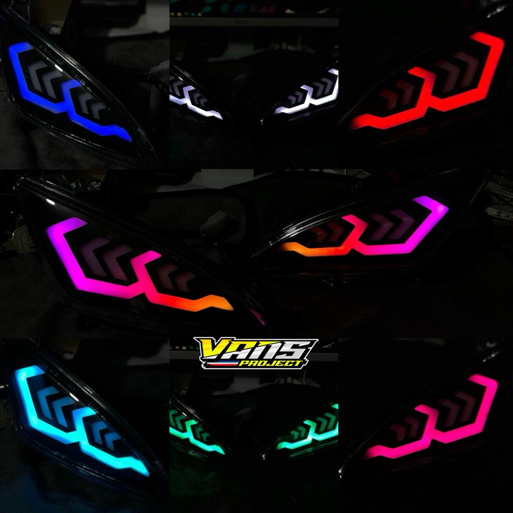 Lazzy Mio Sporty Custom Level 10 3D LED Turn สัญญาณ BMW Ferari animation Mio sporty หรือ Mio Lama