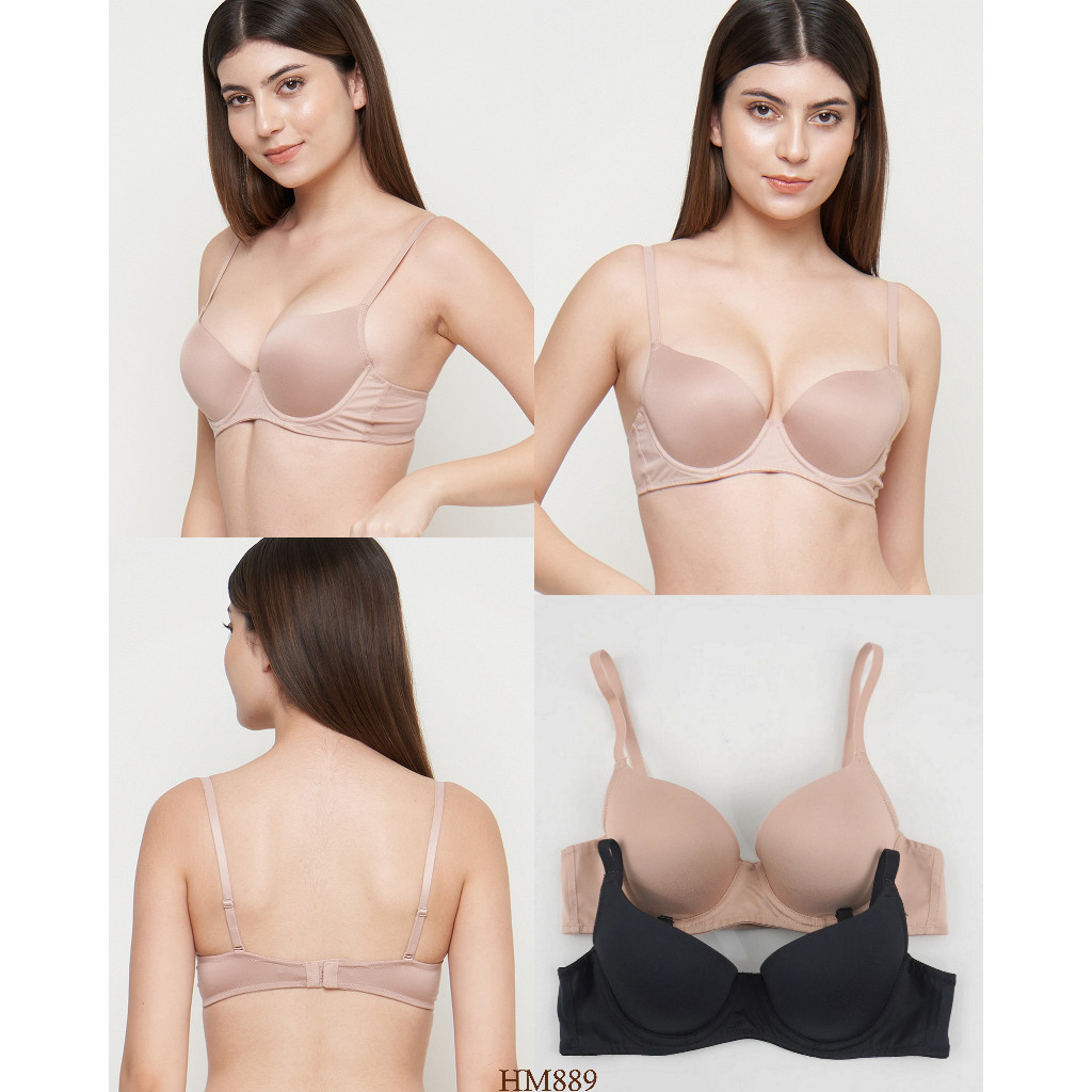 เสื้อชั้นในโฟมแบบบางสําหรับผู้หญิง Full Cup Ha&em Full Cup Plain Pattern 34B 34C 36B 36C 38B