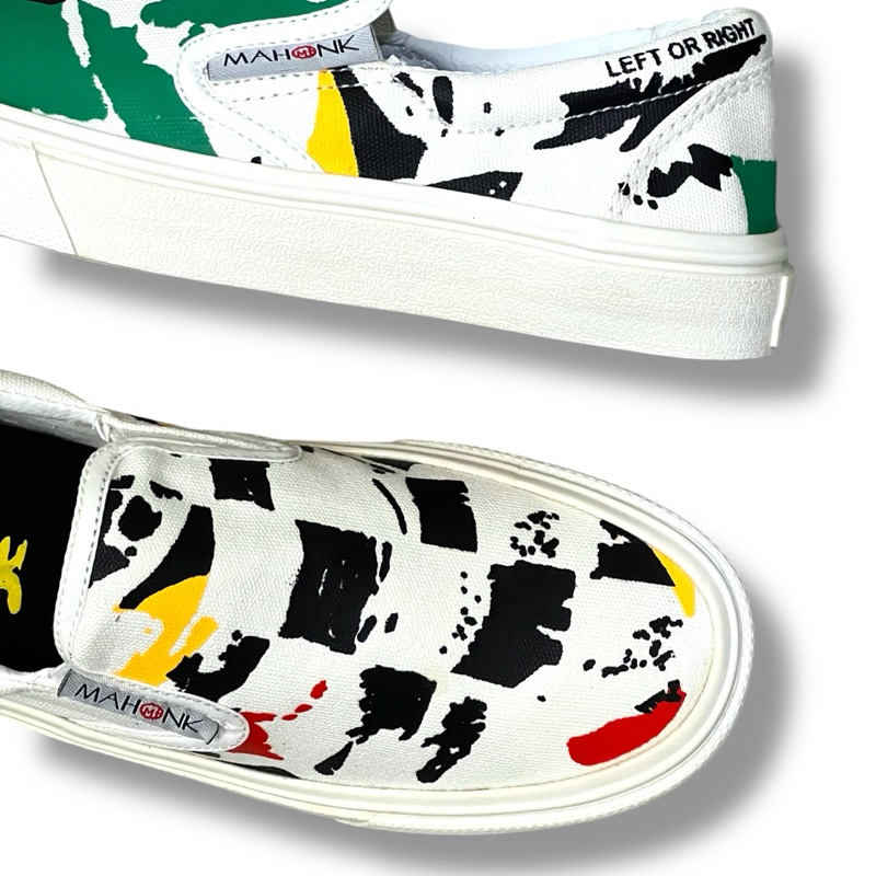 รองเท้า Mahonk ระดับพรีเมียม - Jc, O Cream Og Character Slip On Shoes สําหรับผู้ชายและผู้หญิง