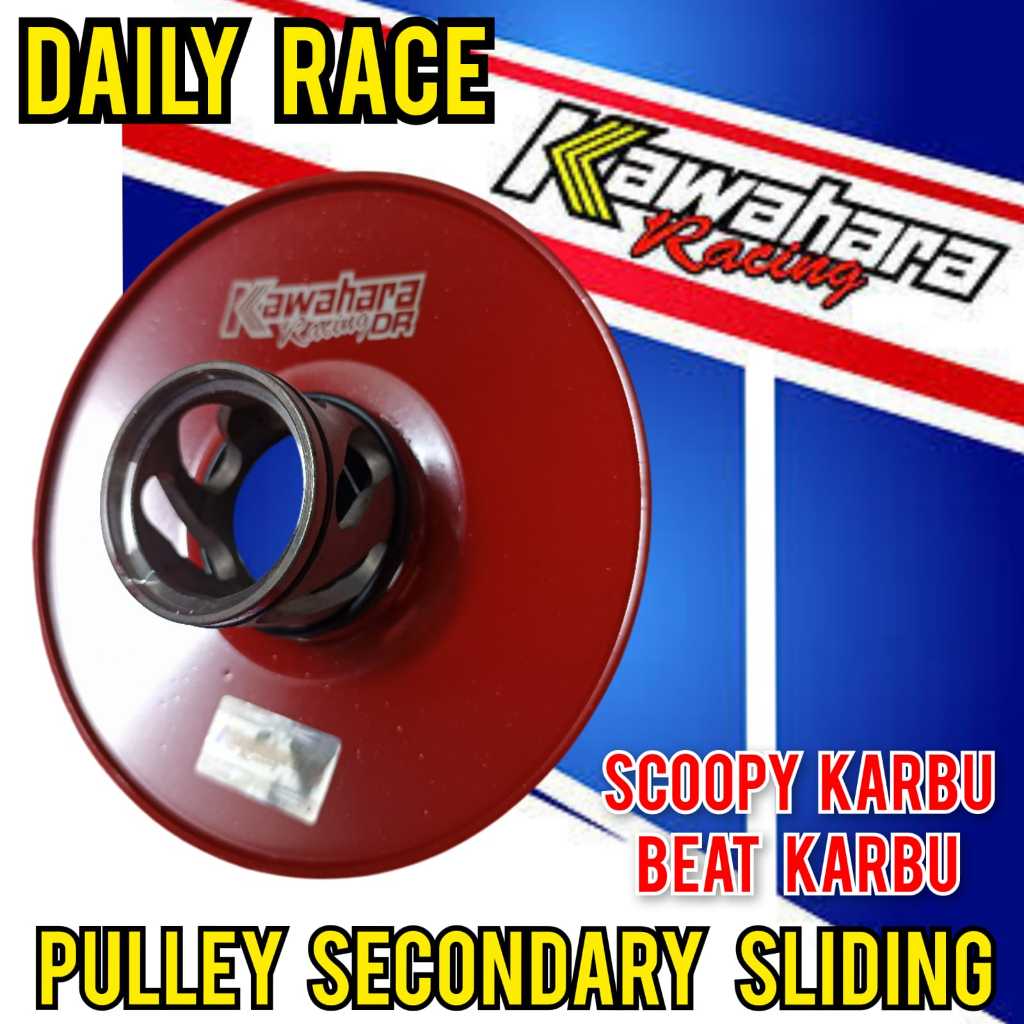 SECONDARY SLIDING SENAVE KAWAHARA BEAT/SCOOPY CARBON - รอกหลังKAWAHARA RACING