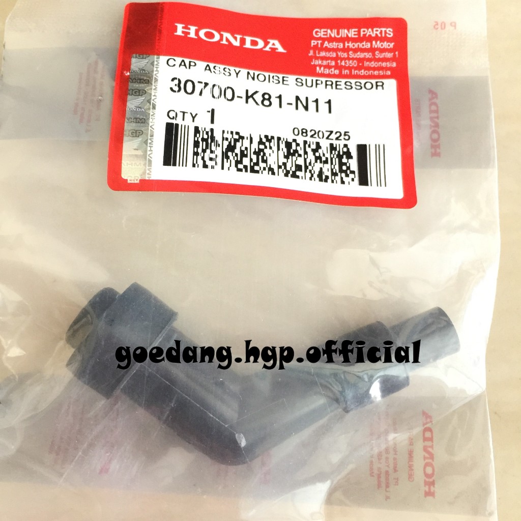 หมวก Assy Noise Supressor Spark Plug Cap BEAT eSP K81 SCOOPY eSP K93 ORIGINAL AHM 30700K81N11