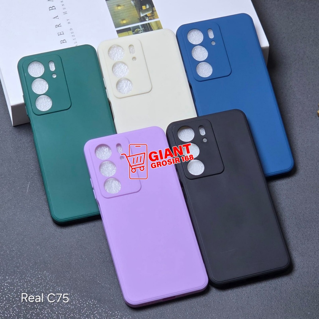 Realme C75 Realme C75X Macaron Square Softcase Candy Macaron / Case Square Edge Realme C75 Realme C7