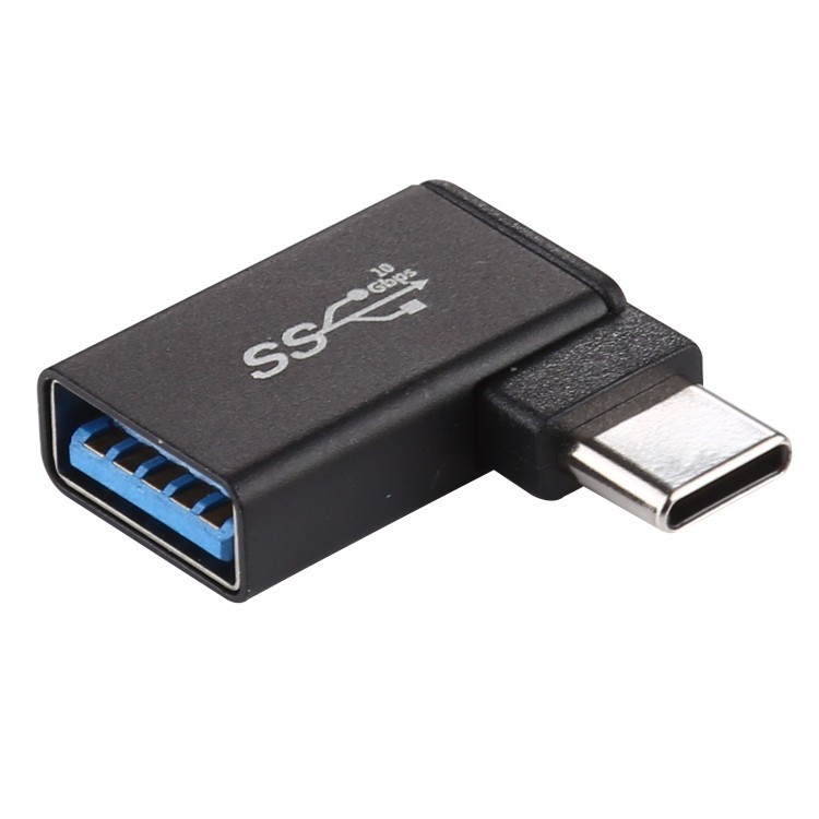 90 DEGREE L SHAPE อะแดปเตอร์ USB 3.0 เป็น USB TYPE C - 3 ถึง C