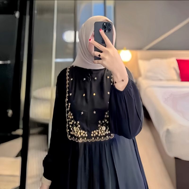 Syari ชุดสตรี Abaya Eid 2026 สวยล่าสุดอินเทรนด์ 2026 Gsmis Party ขนาดเชิญ Gsmis หรูหรา Gsmis พยาบาลล