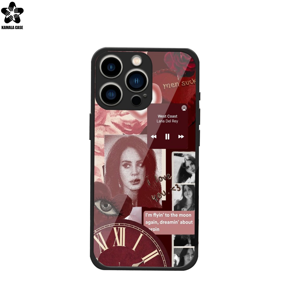 HP KAMALA CASE GLOSSY PREMIUM LANA DEL REY MOTIF สําหรับทุกประเภทของโทรศัพท์ IPHONE SAMSUNG OPPO VIV