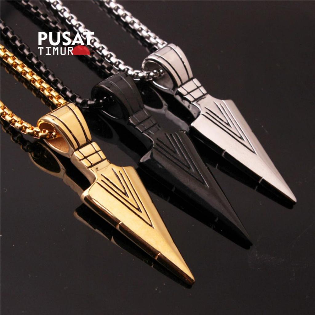 สร้อยคอสามเหลี่ยมแหลมหรูหรา Metal Rolo Chain Men I CENTER EAST KM1