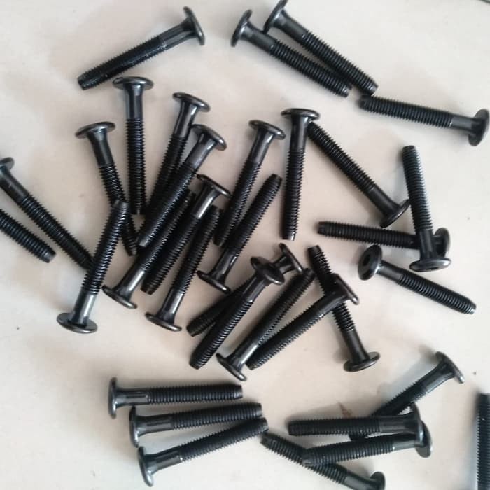 JCBC M6X40 (4 ซม.) BLACK L KNOCKDOWN BOLT M6 X 40 LENGTH 4 CM SPEAKER KNOCK DOWN FURNITURE L KEY 4 M