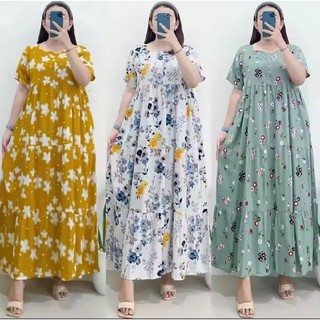 Promo Daster Resleting Termurah / Daster Jumbo Wolfis Poli Katun Sanwos Terlaris