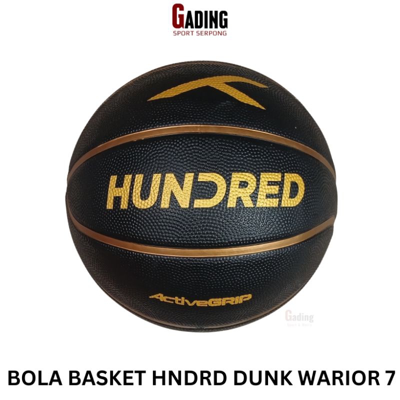 Hundred Dunk Warrior HAAX 4M188 บาสเก็ตบอลสีดําทอง ไซส์ 7