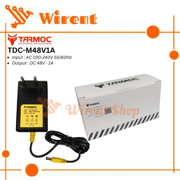 Tarmoc TDC-M48V1A | สวิตชิ่ง Adaptor 48V 1A | แหล่งจ่ายไฟ 48 โวลต์ 1 แอมป์