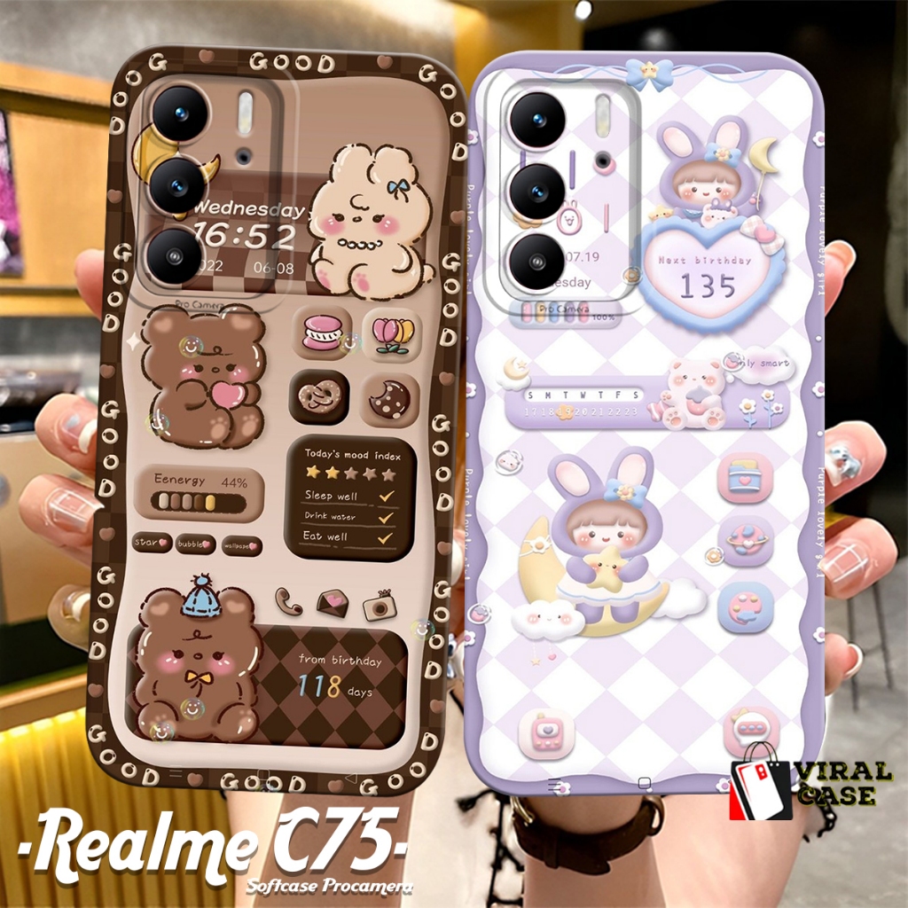 HP ล่าสุด REALME C75 4G 2024 / REALME C75X 4G 2024 / REALME C65 4G 2024 Case - เคสแฟชั่นนามธรรม - เค