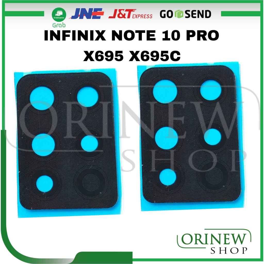 กระจกเลนส์กล้องหลัง Infinix Note 10 Pro X695 X695C