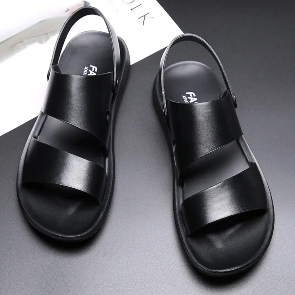รองเท้าแตะหนังผู้ชายสไลด์ Anti Slip Anti Slip Soft ไซส์ 39 - 43 - CODE RZ1