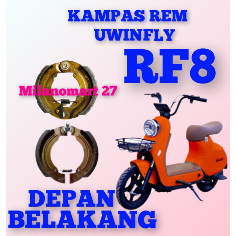 ผ้าเบรค Uwinfly rf8 UWINFLY RF8 ผ้าเบรคจักรยานไฟฟ้า