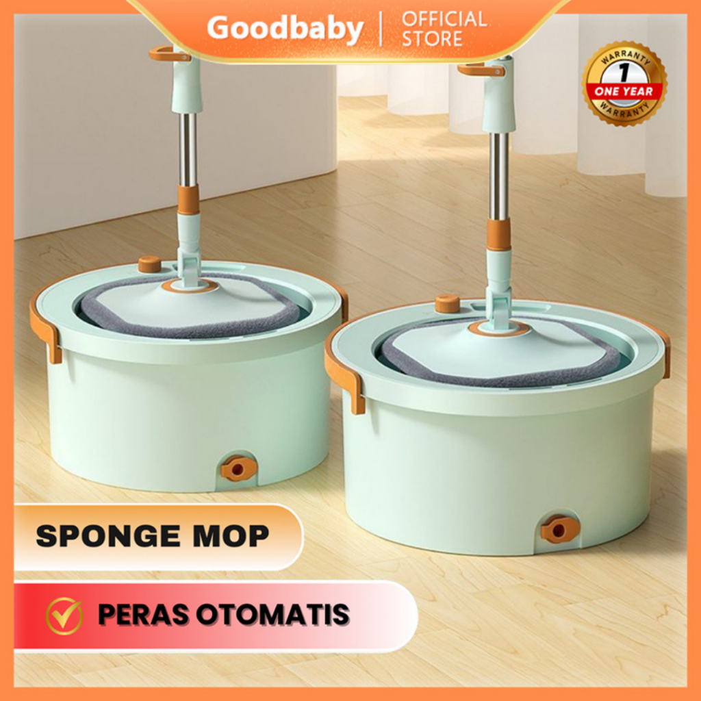Goodbaby - Spin Mop Round Mop Spin Mop Round Square - ไม้ถูพื้นทําความสะอาดพื้น Spin Mop