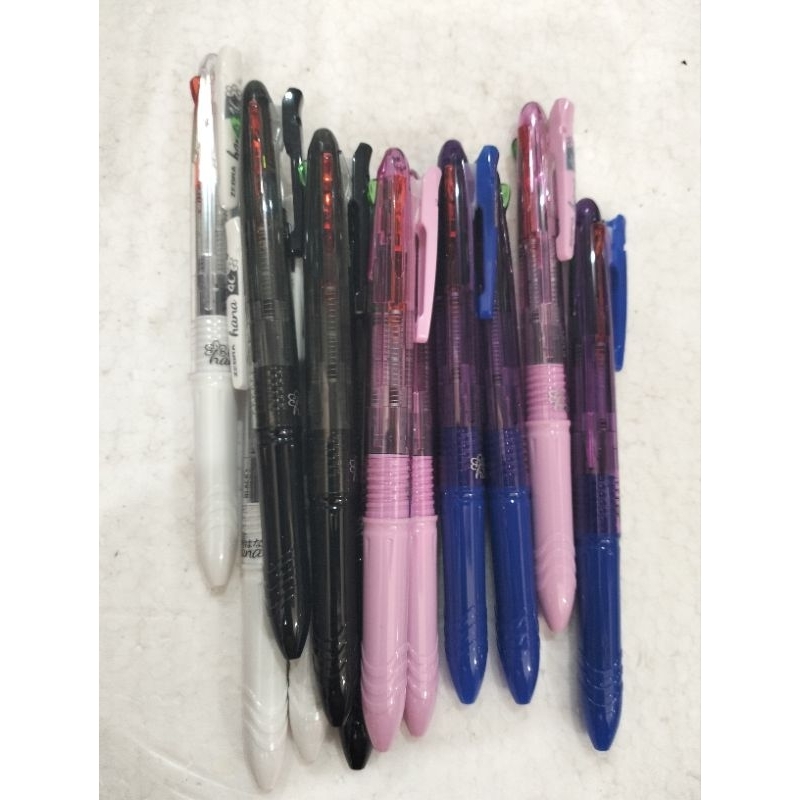 4 สีปากกา HANA 4C 0.7 ZEBRA ยี่ห้อปากกาสีปากกาคลิกสีปากกาพิมพ์สี