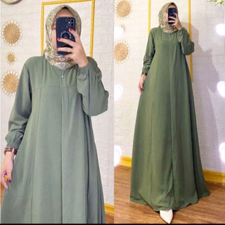 Promo Maryam Dress Gamis Bahan Polly Cotton Airflow Premium Size M - L - XL - XXL / Gamis Murah Viral Terbaru 2025