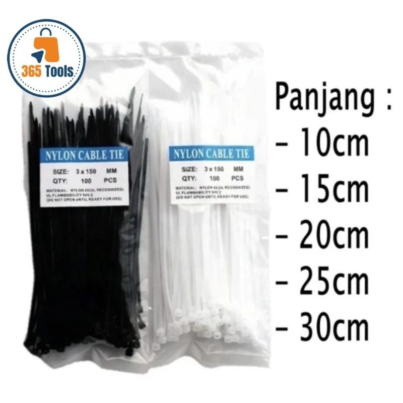 Cable Ties / Cable Ties / Cable Ties 10 cm BLACK (ราคาต่อแพ็ค ± 100 ชิ้น)