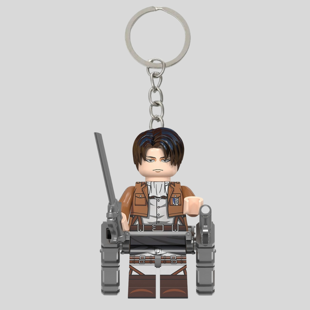 พวงกุญแจเลโก้ GANTUNGAN Levi Ackerman | พวงกุญแจ LEGO Levi Ackerman | ชุดโจมตีไททัน