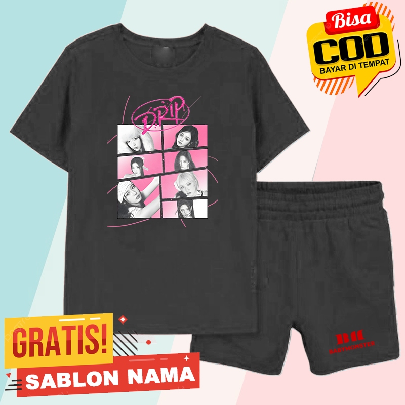 ชุดเสื้อยืด Babymonster Drip Kids / ชุดเสื้อผ้าเด็กชายและเด็กหญิง