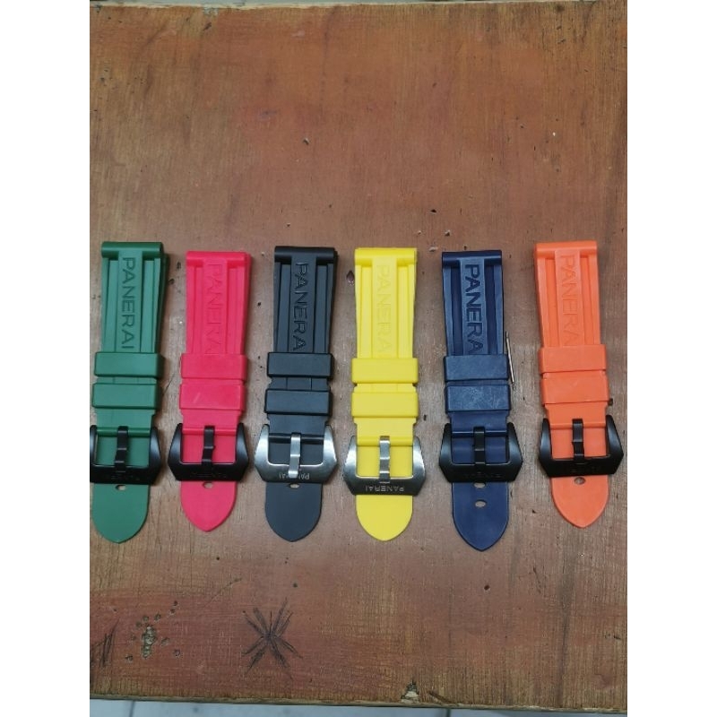 Strap 24mm PANERAI luminor สายนาฬิกายาง