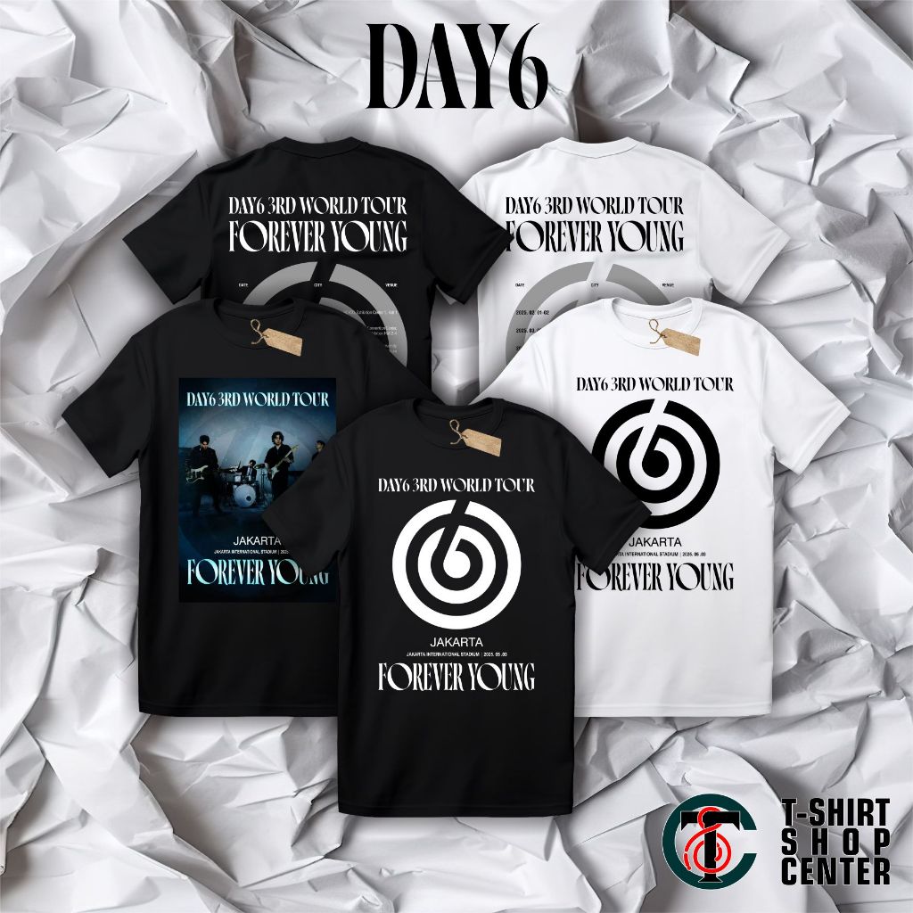 DAY6 3rd World Tour Forever Young T-Shirt - เสื้อยืดคอนเสิร์ต DAY6 - เสื้อยืด Forever Young Day6