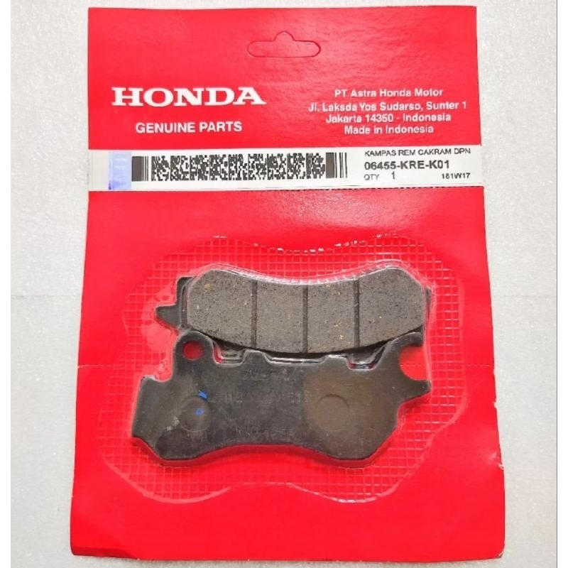 ผ้าเบรคหน้าผ้าใบ AHM ดั้งเดิม PCX 150 CBS ADV 150-160 06455-KRE-K01