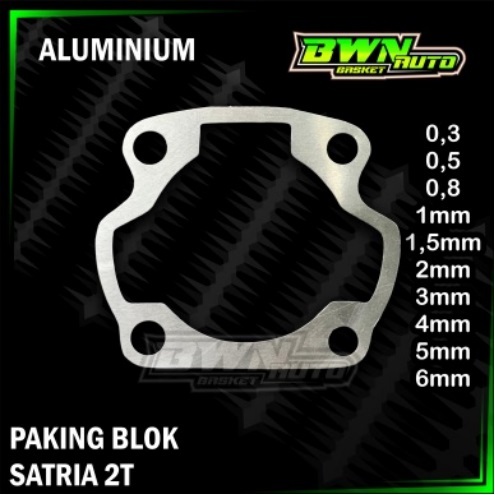 Satria 2T ปะเก็นบล็อกอลูมิเนียม / Suzuki Satria 2 จังหวะปะเก็นอลูมิเนียม BWN GASKET
