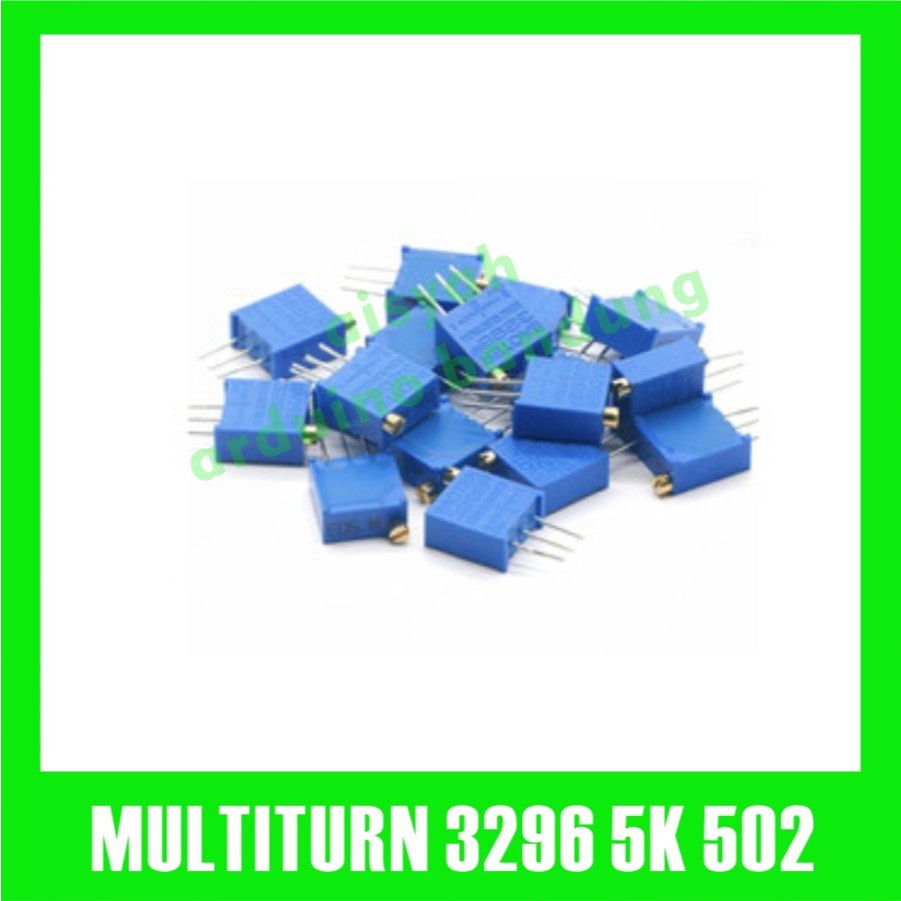 POTENSIOMETER 5K 502 เครื่องวัดวิตามินรวม POTENSEIO TRIMPOT MULTITURN VR 3296